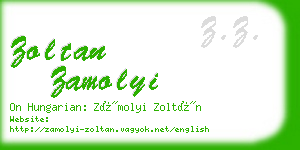 zoltan zamolyi business card